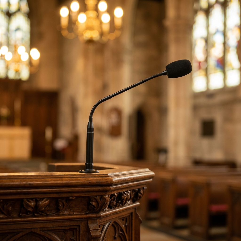 Mikrofon na oltarju